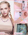 1500Pcs Pony Beads Bracelet Making Kit, 24 Colors Friendship Bracelet Kit Kandi Beads, Letter Beads Heart Beads with Elastic String for Jewelry Making DIY Craft Gifts for Adults