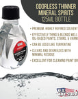 Odorless Mineral Spirits Thinner, 125Ml / 4.2 Fluid Ounce Container