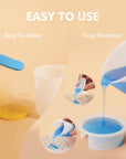 Silicone Measuring Cups for Resin, Resin Supplies with 600&100Ml Silicone Cups, Resin Mixing Cups, Silicone Stir Sticks, Epoxy Mixing Cup