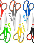 Scissors Bulk 30-Pack, All Purpose Scissors Stainless Steel Sharp Scissors for Office Home General Use Craft Supplies, High/Middle School Classroom Class Older Kids Scissor Set, Right/Left Handed