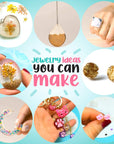 Resin Jewelry Making Starter Kit - Resin Kits for Beginners with Molds and Resin Jewelry Making Supplies - Silicone Casting Mold, Tools Set Clear Epoxy Resin for DIY Jewelry