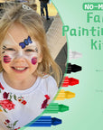 Face Paint Crayons for Kids, Face Body Painting Crayons Water Based 6 Colors Crayon Non-Toxic Makeup for Children Themed Parties Sleepovers Halloween Masquerades Carnivals