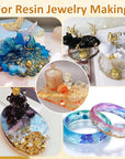 Gold Foil Flakes for Resin -15G, Jewelry Making, Imitation Gold Foil Flakes Metallic Leaf for Nails, Painting, Crafts, Slime and Resin Jewelry Making (Gold, Silver, Copper Colors)
