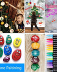 36 Pack Acrylic Paint Pens——Writing on Any Material, Rock, Ceramics, Glass, Wood and More, Used for DIY Craft.