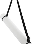 Expandable Poster Tube with Strap for Posters, Documents, Artwork, Blueprint Storage, Carrying Case for Architects, Teachers, Students, Artists (White, 24 to 40 Inches)