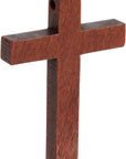 50 Pack Bulk Small Cross Set for Crafts, Wooden Cross Charms for Christian Baptism, Easter, First Communion, Rosary (1 X 2 In)