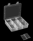 9 Grids Plastic Storage Compartment Organizer Container with Adjustable Dividers for Crafts, Earrings, Screws, Nail, Pins and More (1)