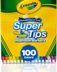 Super Tips Marker Set (100Ct), Fine Point Washable Markers, Drawing Markers for Kids & Adults, Great for Thick & Thin Lines