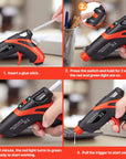 Cordless Hot Glue Gun,Fast Preheating Gun Kit with 30 Pcs Sticks,Usb Rechargeable Melt Tools for Quick Home Repairs, Arts, Crafts, DIY and Festival Decorations