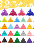 Non-Iron Fuse Beads Kit 3220 Pcs Beads in 32 Colors Unlimited Creativity Starter Kit