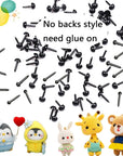 500Pcs Mini Black Plastic Doll Eyes 3Mm 4Mm 5Mm 6Mm Assorted Sizes Small Ball Craft Eyes for Needle Felting Bears Dolls Puppet Plush Animal Sewing Making