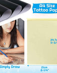 38 Sheets Tattoo Transfer Paper, Stencil Paper for Tattooing, 8 1/4" X 11 3/4"