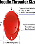 Needle Threader for Hand Sewing 12 Pcs Plastic Wire Hook Simple Threader for Needles Small Eye Needle Threader for Sewing Machine Needle Threader Tool for Sewing Crafting