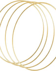 4 Pack 12 Inch Large Metal Floral Hoop Rings Wreath Macrame Gold Craft Hoop Ring for Making Wedding and Wreath Decor, DIY Dream Catcher and Wall Hanging Crafts