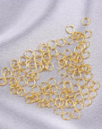 Jump Rings for Jewelry Making - 100Pcs 5Mm 14K Gold Open Jump Rings, Jewelry Jump Rings,Accessories Repair and Craft Projects Making,Keychain Rings for Earring Necklace Bracelet DIY Craft Jewelry