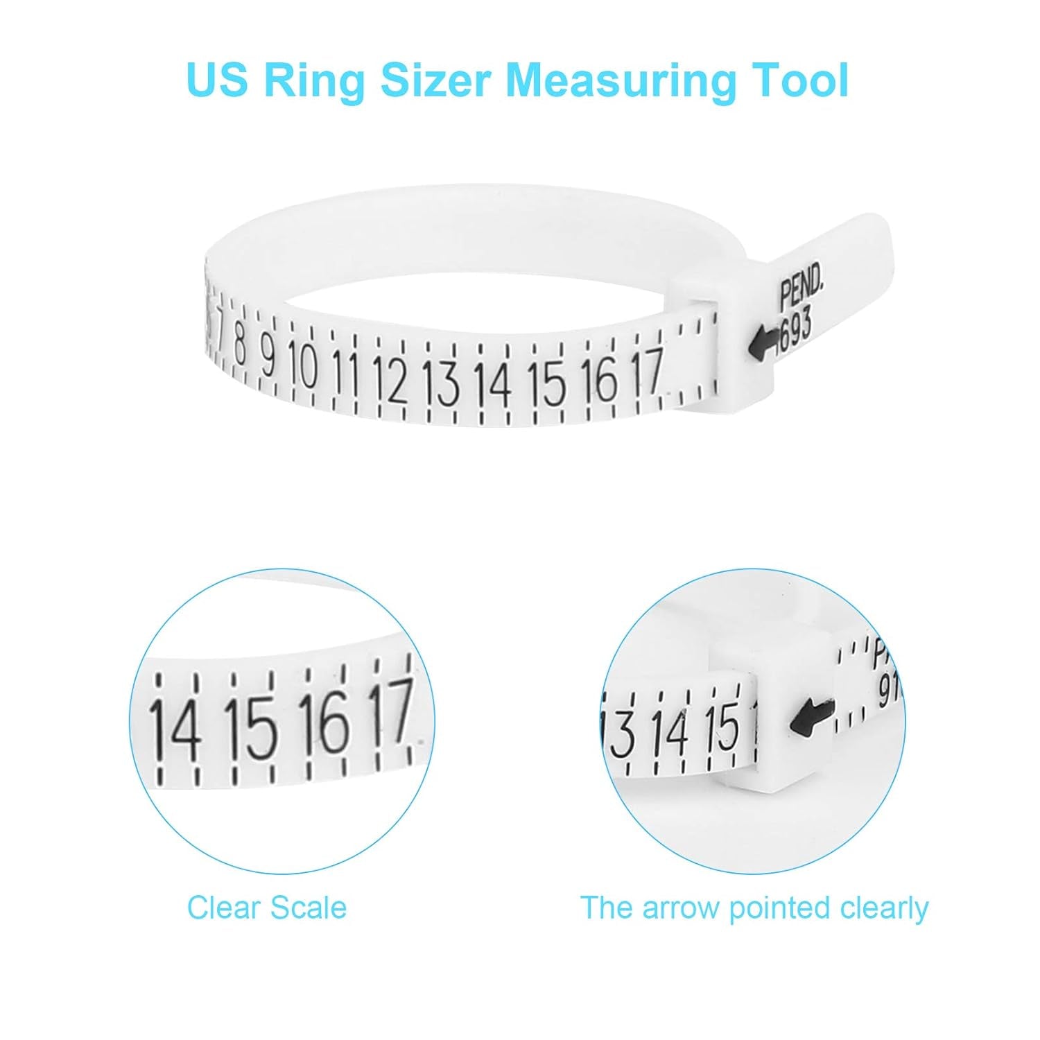 Ring Sizer Measuring Tool, Aluminum Ring Mandrel, 27 Pcs Premium Metal Ring Measurement Tool, Mens Womens Finger Gauge, 4 Sizes Ring Stick, 4 Pcs Polishing Cloth, US Ring Sizing Kit, by