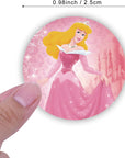 1000Pcs Princess Stickers, 20 Patterns Decals Rolls Self Adhesive Seals for Scrapbooking Cards Envelopes Gifts