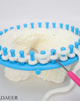 round Knitting Looms Set Craft Kit Tool with Hook Needle and Pompom Maker
