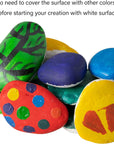 River Rocks for Painting,2-6 Inches 12PCS DIY & Smooth Kindness White Rocks for Arts,5 Pounds Naturally Stone, Pebble Perfect for Kids Party, Crafts, and Decoration