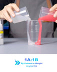Super Soft Silicone 00-30 Liquid Additional Super Soft Silicone Rubber Clear Translucent Extremely Flesh Like, Ideal for Making Professional Silicone Masks/Reborn Baby Dolls Etc.