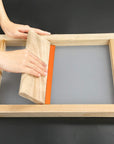 13.7 Inch Wooden Screen Printing Squeegee,75 Durometer Wooden Ink Scraper for Screen Printing, 4.3 Inch Wide