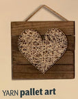 10X10 Inch Unfinished Wood Hanging Plaque - DIY Wood Pallet Sign, Notch Banner, Hanging Wooden Sign, Wood Slice, Decorative Plaque, Rustic Sign for Shop Home Decor, Craft Projects