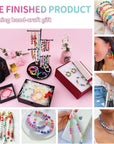 Clay Bead Bracelet Kit -16300Pcs Clay Beads Kit, 56 Colors Clay Beads Bracelet Making Kit, Polymer Clay Bead Bracelet Kit, Crafts Kit for Teen Girls, Mother'S Day Brithday Gifts