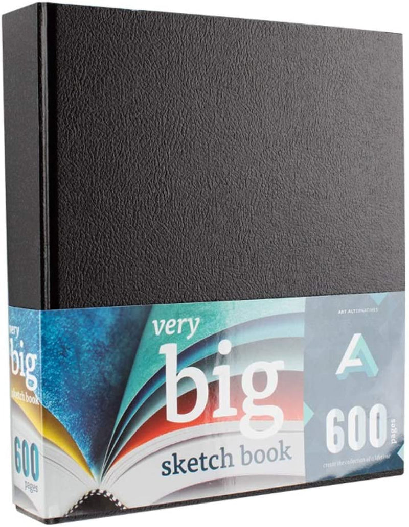 Sketches in the Making Very Big Hardcover Sketchbook-Giant Sketchbook-600 Pages ( 300-Sheet)-Black Cover