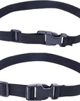 1 Inch 16 Yards Polypropylene Webbing Strap Band with 16 Set 1Inch Side Release Plastic Buckles, Black