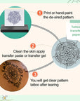 Tattoo Transfer Paper, 100 PCS Tattoo Stencil Paper for Tattooing, 4 Layers Stencil Transfer Paper, A4 Size