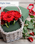 Floral Foam Blocks Wet Dry for Fresh or Artificial Flower Arrangements, Florist Styrafoam Bricks, 6 Pcs, Green
