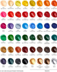 Acrylic Paint Set of 60 Colors, 0.74 Ounces Tubes, 5 Metallic Colors Acrylic Paints, Non-Toxic Artist Paints. Art Supplies for Painting