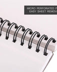 8.5"X11" Hardbound Sketchbook, Left Spiral Sketch Pad with Hardcover, Perforated and Durable Acid Free Drawing Paper, Ideal Art for Kids & Adults, Artist Pro & Amateurs