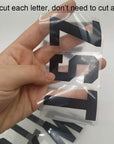 78 Pieces 2 Inch Iron on Letters a to Z Heat Transfer Letters Paper for Sport Jersyes T Shirts Team Name(Black)