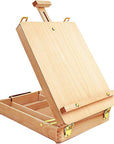 Premium Sketchbox Desktop Art Easel, Tabletop, Wooden for Painting, Student, Artist, Beginner