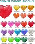 Alcohol Ink for Epoxy Resin – 30 Colors High Concentrated Alcohol-Based Ink, Epoxy Resin Paint Dye Pigment for Resin Petri Dish, Coaster, Painting, Tumbler Cup, Jewelry Making (10Ml Each)