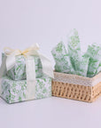 100 Sheets Gift Wrapping Tissue Paper Recyclable Greenery Botanical Packaging Bag for Wedding Birthday Showers Art Craft Party Favor Decoration