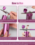 Airbrush for Nails,Airbrush Kit 36PSI High Pressure Cordless,Air Brush Set with Compressor,Rechargeable Wireless Airbrush Gun Machine for Nail Art, Makeup Models, Painting, Cake Decor