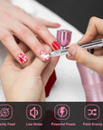 Airbrush Kit with Air Compressor, Upgraded 7.4V 34PSI Air Brush Gun Rechargeable Portable Cordless Air Brush Painting with 0.4Mm Nozzle for Painting, Nail Art, Tattoo (Pink)