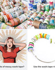 3 Pack Washi Tape Organizer Washi Tape Storage Ring (8 Inches)