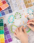 Clay Beads, 16800Pcs, 112 Colors, Polymer Heishi Beads, Clay Bead Bracelet Kit, Charm Set Jewelry Making