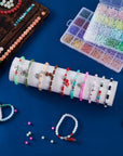 72 Colors 6Mm Glass Beads for Jewelry Making,3000Pcs+ round Crystal Glass Beads Bracelet Making Kit with Accessories, Bead Starter Kit Crafts Gifts Set Suitable for Teen Adults