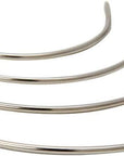 2 Sets 2'' / 2.5'' / 3 ''/ 3.5 '' Curved Leather Hand Sewing Needles C Type Needles for Carpet Leather Canvas Repairing Weaving Crafts