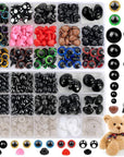 748PCS Safety Eyes for Crochet,6-22Mm Black White Eyes Noses with Washers Stuffed Animals Amigurumi Craft Doll Making Teddy Bear Toy Brand