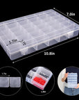 36 Grids Clear Plastic Organizer Box with Adjustable Compartment Dividers, Jewlery Storage Bead Organizer Rock Collection Box for Fishing Tackles Washi Tapes Threads