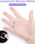 22 Pack Ring Sizer Adjuster for Loose Rings, 4 Sizes Silicone Ring Guards Invisible Ring Adjuster Spiral Ring Spacers Fitter with Polishing Cloth, Transparent Ring Resizer Tightener for Women and Men