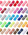40 Yards Fold over Elastic Solid Color Trim Elastic 40 Colors Ribbon Sewing Stretch Elastic Foldover Elastic Ribbon Band for Baby Girls Hair Bow DIY Craft Hair Ties Headbands