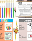 Paint Brushes,  30 Kids Paint Brushes Bulk Children Paint Brushes Set with Jumbo round Watercolor Paint Brush and Large Flat Craft Paint Brushes
