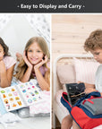 Reusable Sticker Book Collecting Album Sticker Storage Book for Adults 37 Sheets Release Paper Sticker Collection Book A5 Size Cute Sticker Keeper Holder (Planet)