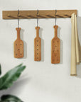 14Inch Bamboo Paddle with Holes, Solid Wood Paddle with Smooth Surface, 1 Pack,1